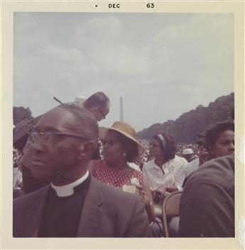 (CIVIL RIGHTS) Group of 3 snapshots of the historic March on Washington.